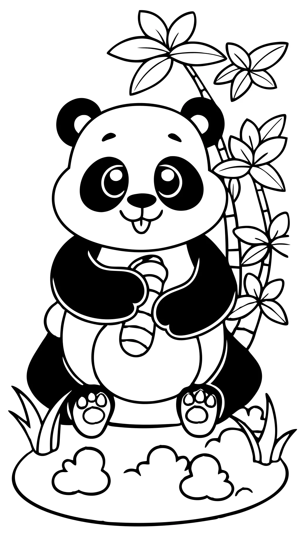 panda printable coloring pages